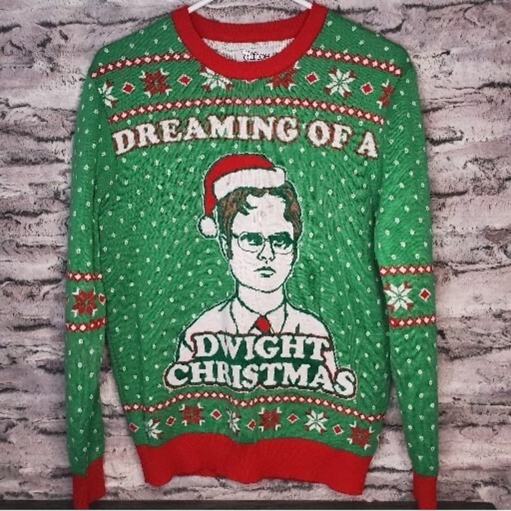 TypsyElves THE OFFICE  Dwight‎ Christmas Holiday Ugly Party Sweater Men's Small
